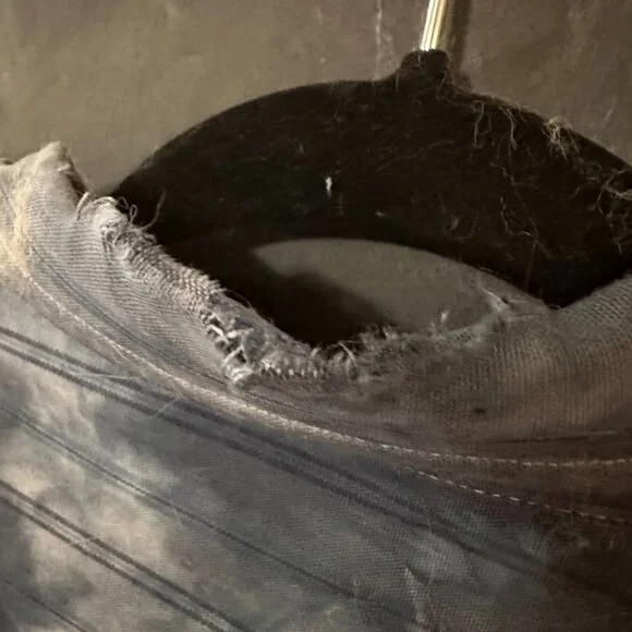 Grunge Banana Republic Shirt Button Up Collar Size Large Blue Tied Dyed Cotton - Picture 5 of 7